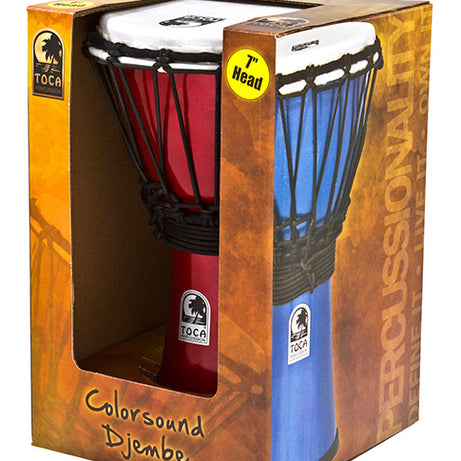 TOCTFCDJ7MO Toca Freestyle Colorsound Series 7" Djembe Metallic Orange MUSIC@NOOSA NOOSA MUSIC BRAND NEW PERCUSSION INSTRUMENTS