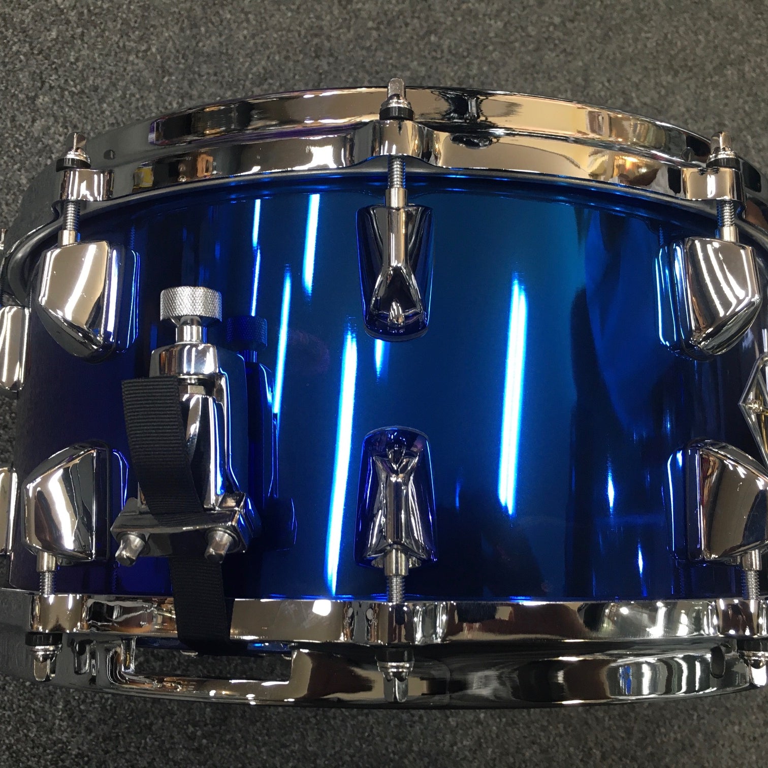 Dixon Artisan Series Blue Titanium Plated Steel Snare Drum - 14 x 6.5" Play Dixon, A Sound Choice!
