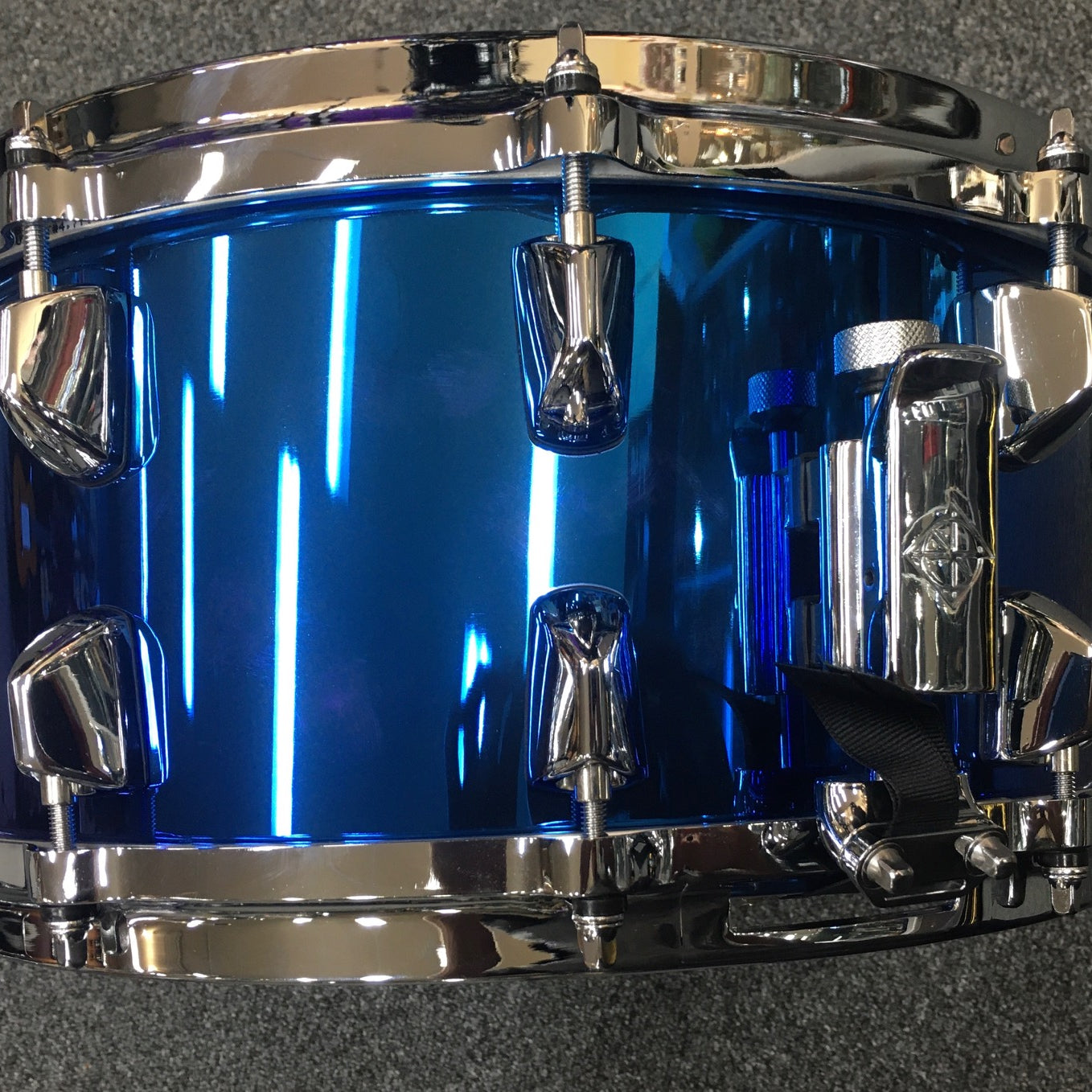 Dixon Artisan Series Blue Titanium Plated Steel Snare Drum - 14 x 6.5" Play Dixon, A Sound Choice!