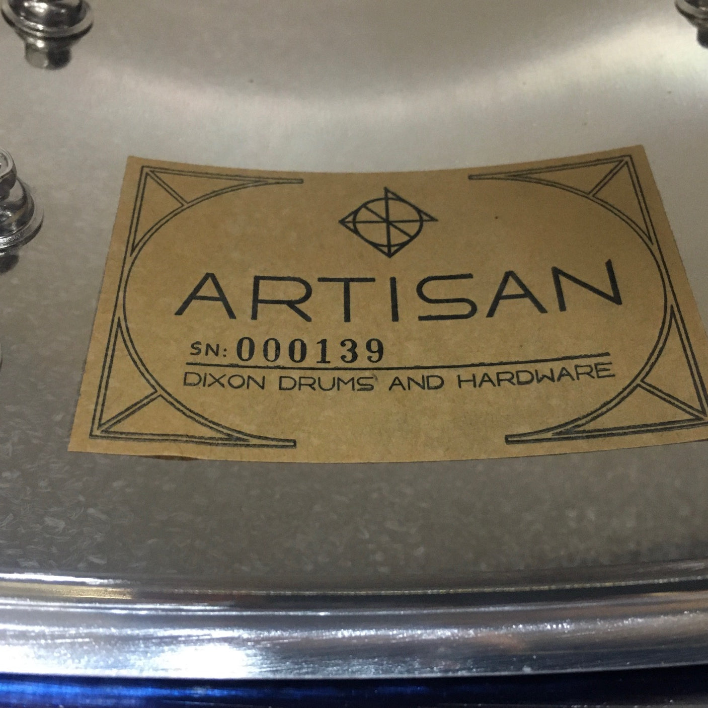 Dixon Artisan Series Blue Titanium Plated Steel Snare Drum - 14 x 6.5" Play Dixon, A Sound Choice!