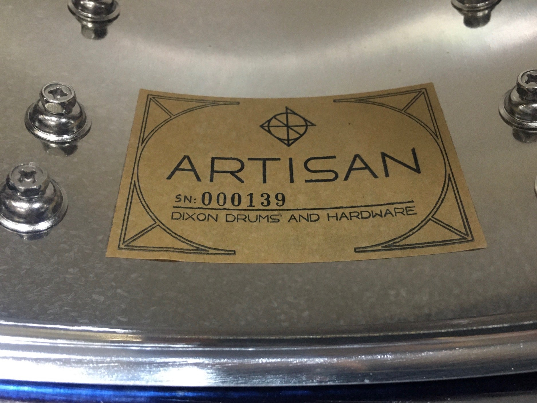 Dixon Artisan Series Blue Titanium Plated Steel Snare Drum - 14 x 6.5" Play Dixon, A Sound Choice!