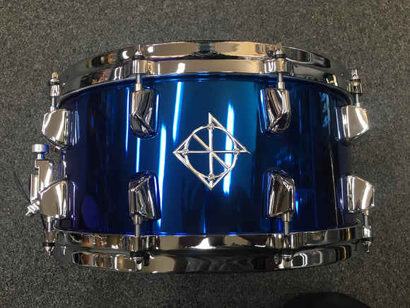 Dixon Artisan Series Blue Titanium Plated Steel Snare Drum - 14 x 6.5