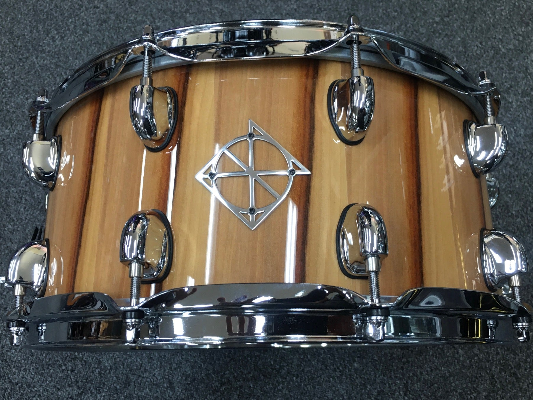 Dixon Cornerstone Series American Red Gum Snare Drum in Gloss Natural - 14 x 6.5" Play Dixon, A Sound Choice!