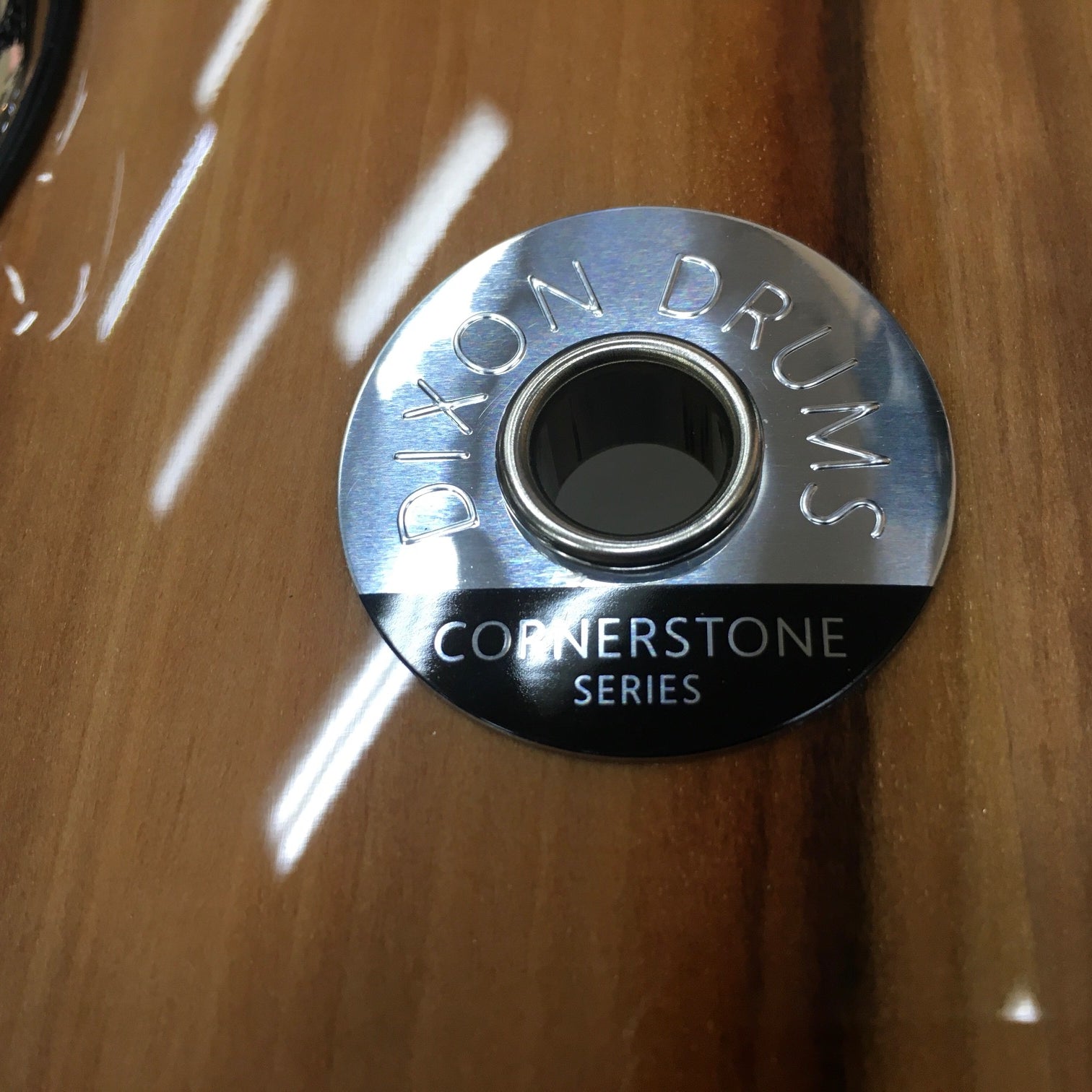 Dixon Cornerstone Series American Red Gum Snare Drum in Gloss Natural - 14 x 6.5" Play Dixon, A Sound Choice!