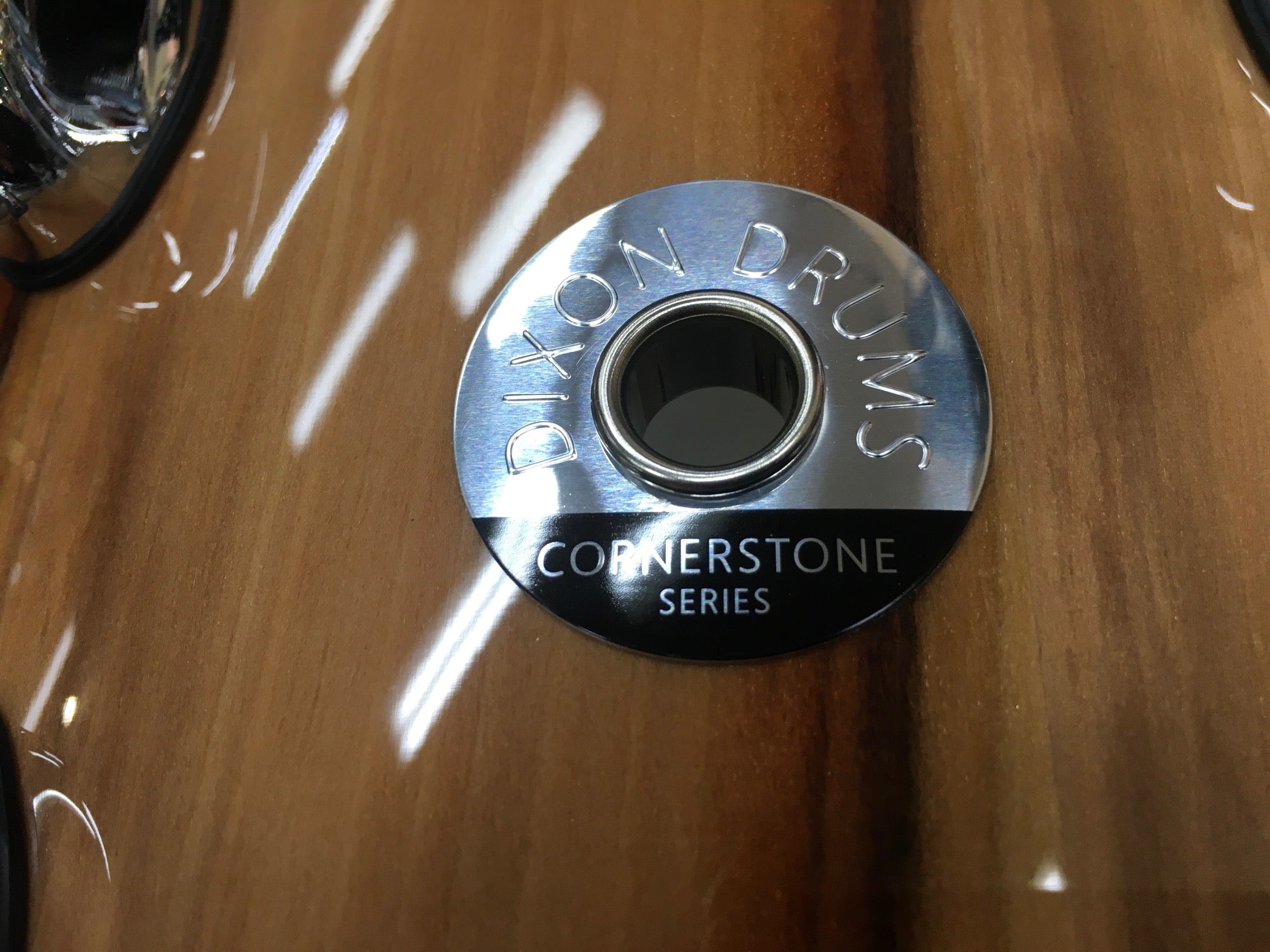 Dixon Cornerstone Series American Red Gum Snare Drum in Gloss Natural - 14 x 6.5" Play Dixon, A Sound Choice!