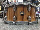 Dixon Cornerstone Series American Red Gum Snare Drum in Gloss Natural - 14 x 6.5" Play Dixon, A Sound Choice!