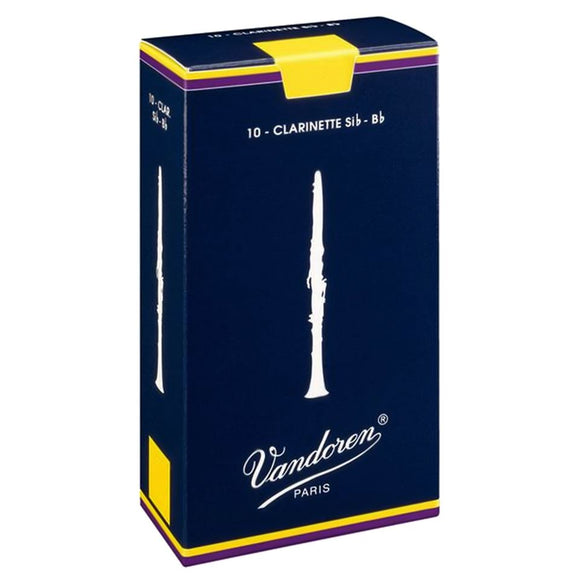 Vandoren Traditional B Flat Clarinet Reeds (Box of 10)