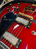 Hagstrom 67’ Viking II Semi-Hollow Guitar in Wild Cherry Transparent Rock 'n' Roll History