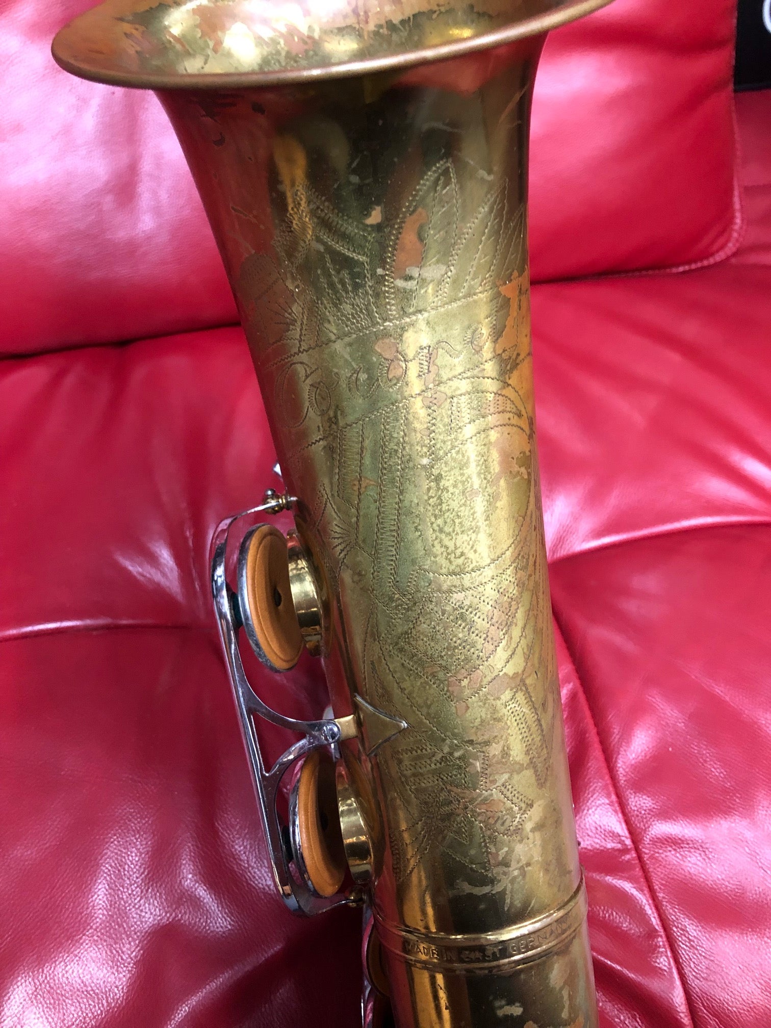 Coronet Tenor Saxophone Made in East Germany (Pre-Loved)  MUSIC@NOOSA NOOSA MUSIC PRE-LOVED BRASS AND WOODWIND INSTRUMENT INSTRUMENTS SAXOPHONES SUNSHINE COAST