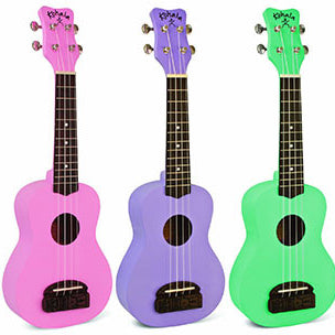 Kohala Tiki Series Soprano Ukulele - Great Colours Available