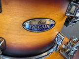Pearl Decade Maple 22" 5 Piece Drum Kit - Classic Satin Amburst W/ Hardware + Zildjian cymbals