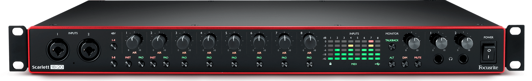 Focusrite Scarlett 18i20 3rd gen 18 in 20 out USB audio interface