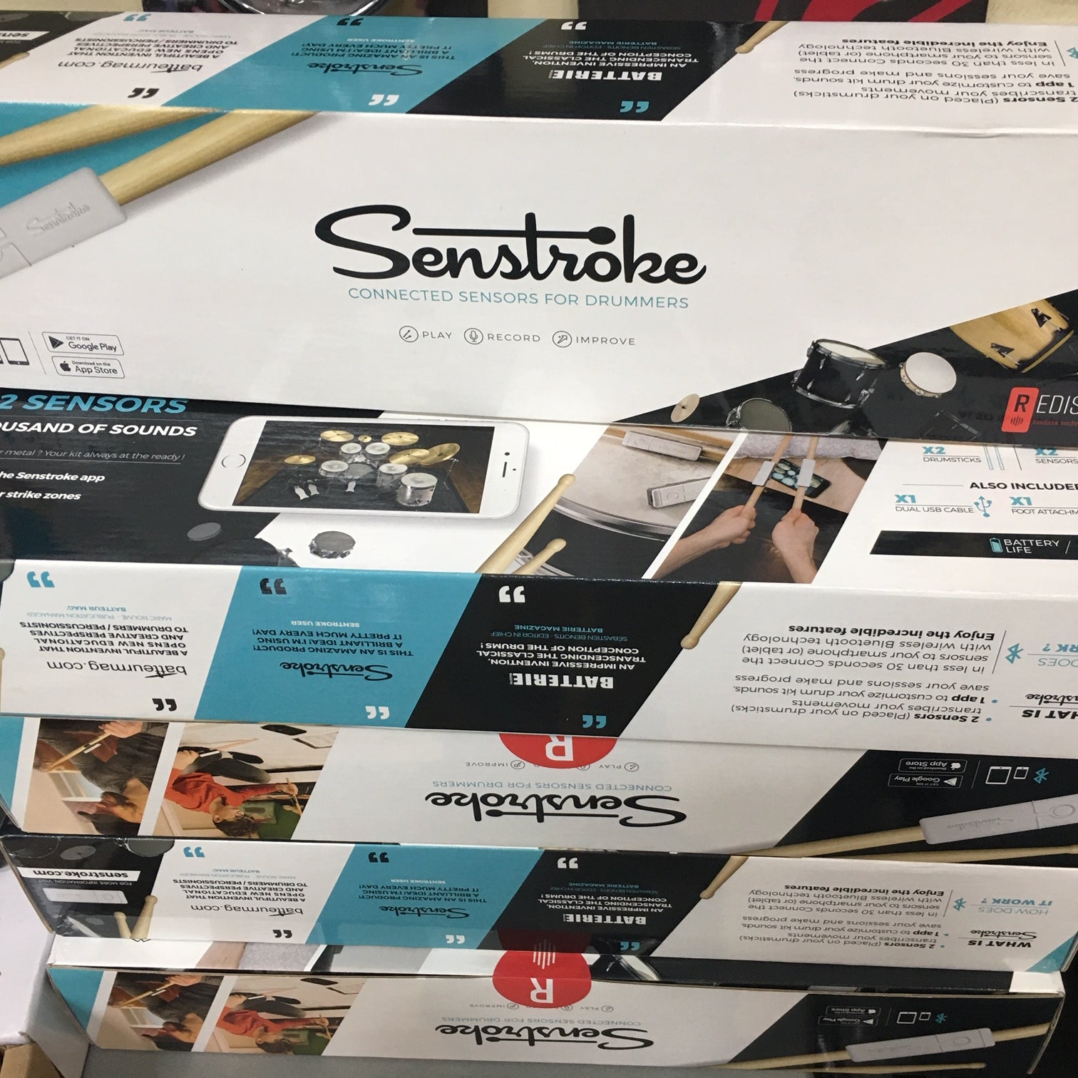 Senstroke drum sensors learn drums so easy