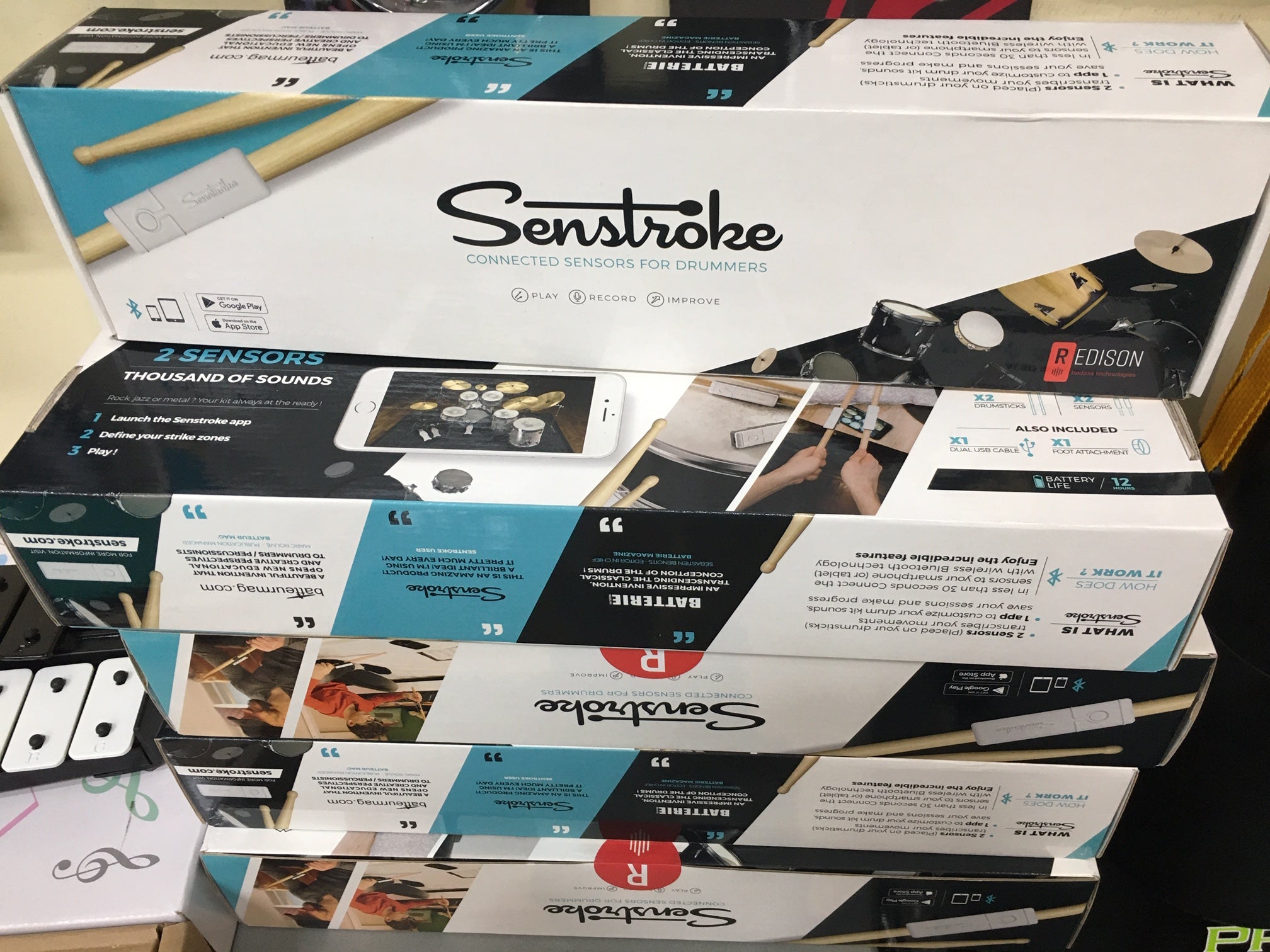 Senstroke drum sensors learn drums so easy