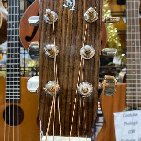 Custom Stephen Treloar OM18CE acoustic electric guitar w/case
