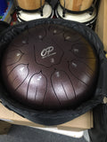 Opus 10" tongue drum in chestnut w/ accessories