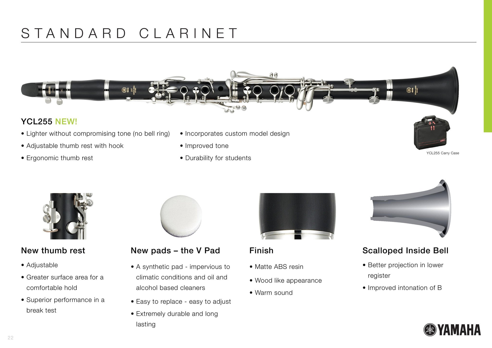 Yamaha YCL-255 Student Model Clarinet